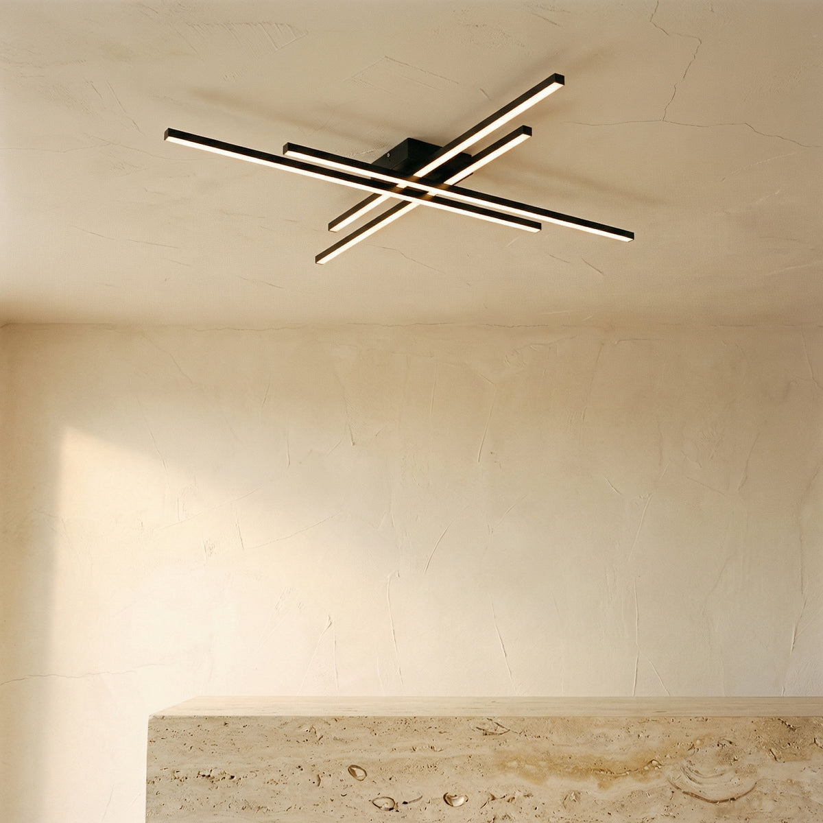 Industrial Iron Semi Flush LED Ceiling Light-Lighting > Ceiling Lights-casanuva-casanuva