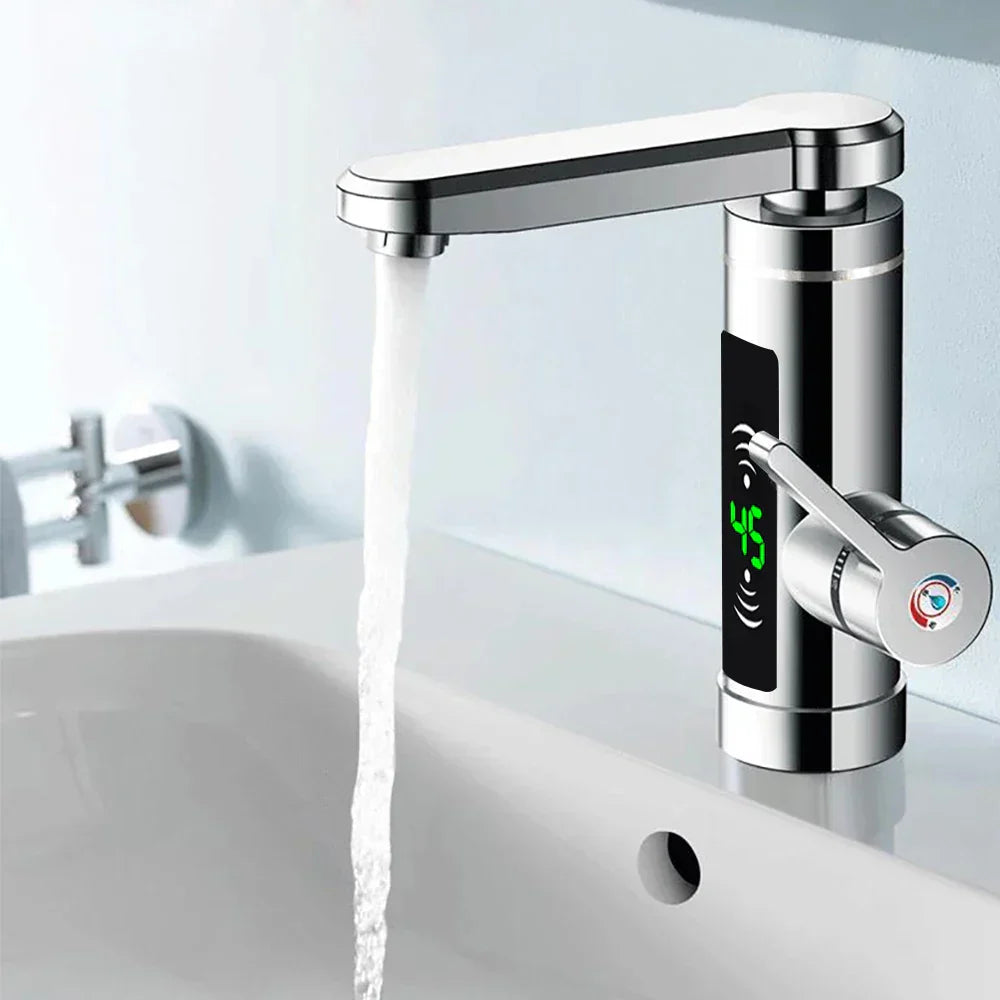 Instant Hot Water Kitchen Faucet 3000W Stainless Steel 360° Swivel-Kitchen & Dining > Kitchen Faucets-casanuva-casanuva