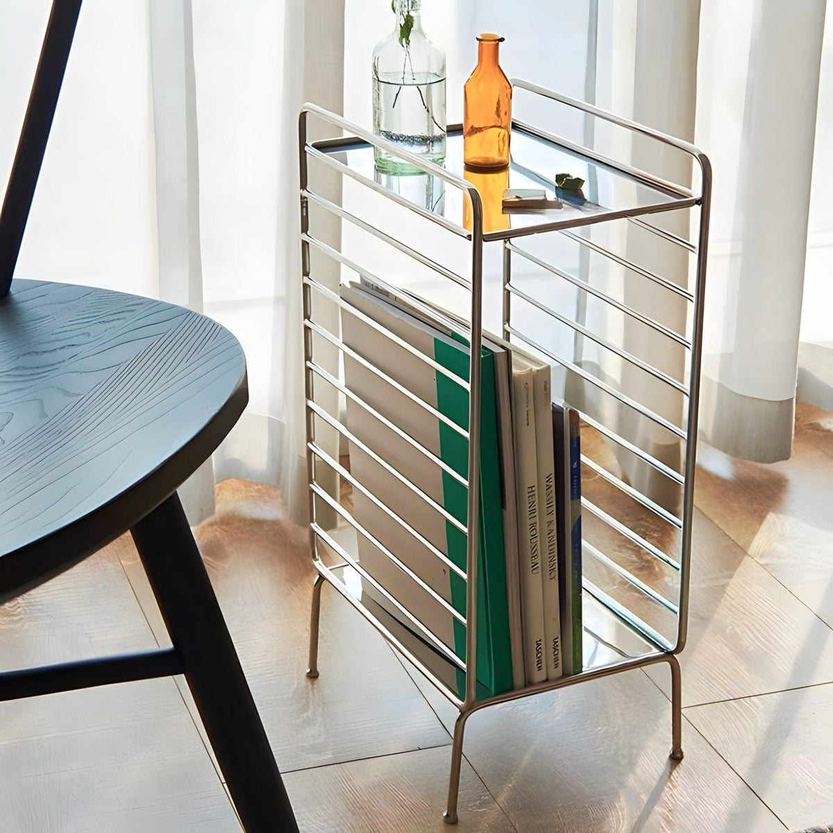 Iron Side Table Minimalist Design-Furniture > Side Tables-casanuva-30*22*52cm-casanuva