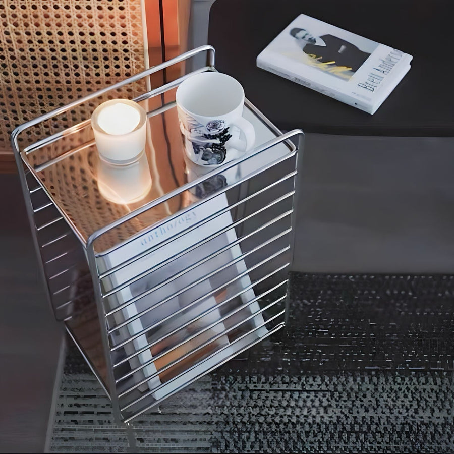Iron Side Table Minimalist Design-Furniture > Side Tables-casanuva-casanuva