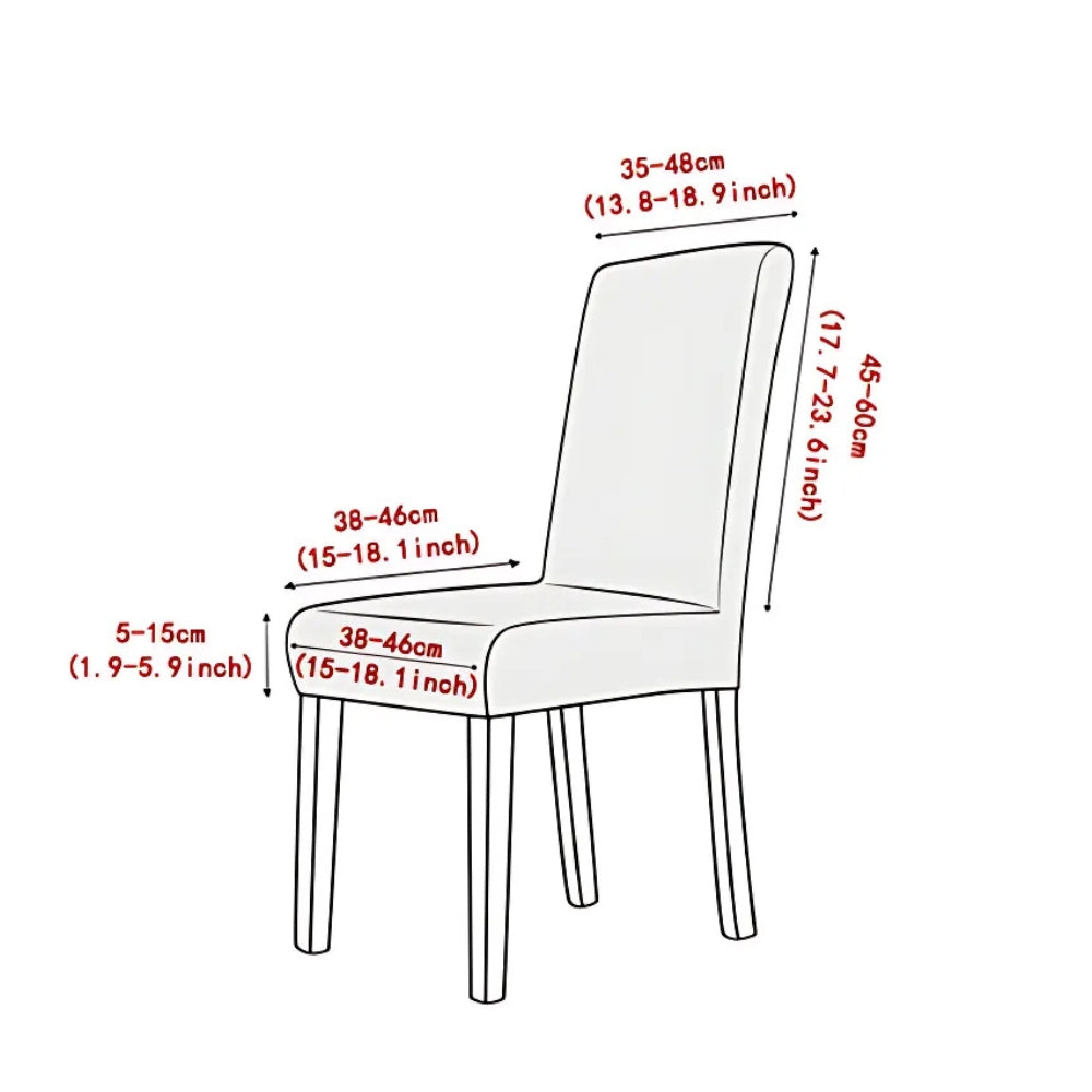 Jacquard Chair Seat Slipcover Elegant Design Washable Fabric-Covers & Textiles > Chair Covers-casanuva-casanuva
