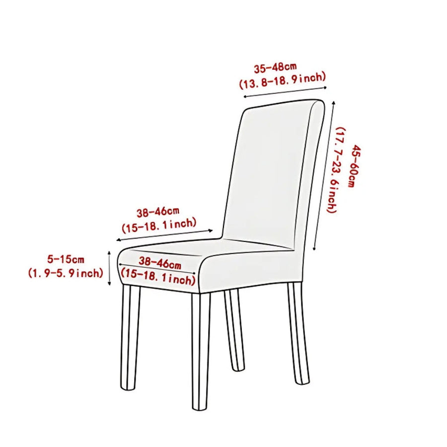 Jacquard Chair Seat Slipcover Elegant Design Washable Fabric-Covers & Textiles > Chair Covers-casanuva-casanuva