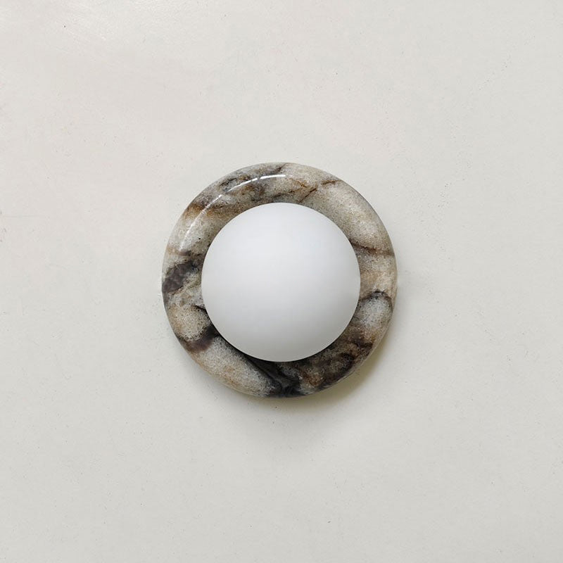 Jade Wall Lamp LED-Lighting > Wall Lights-casanuva-14cmx14cm-Black+White-casanuva