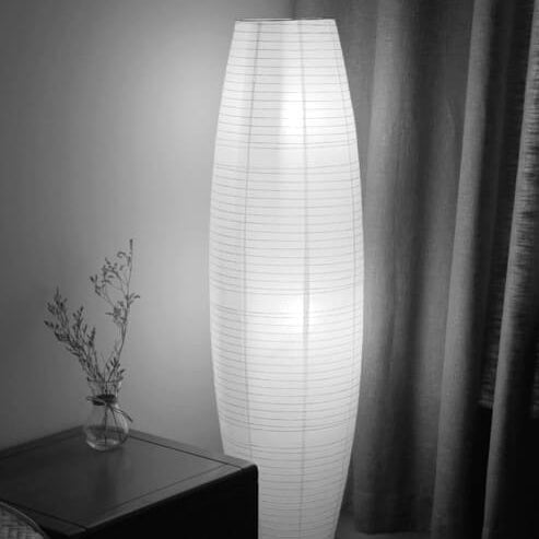 Japandi Vloerlamp met Papieren Kap-Lighting > Floor Lamps-casanuva-casanuva