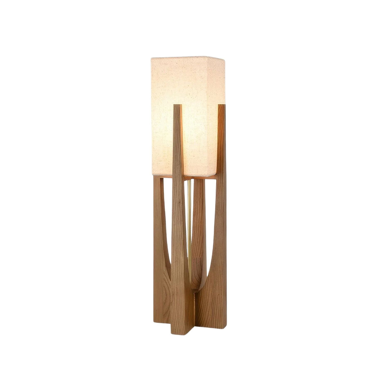Japandi Wooden Floor Lamp-Lighting > Floor Lamps-casanuva-casanuva