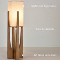 Japandi Wooden Floor Lamp-Lighting > Floor Lamps-casanuva-casanuva