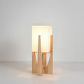 Japandi Wooden Floor Lamp-Lighting > Floor Lamps-casanuva-Origineel-23cm x 52cm / 9'' x 20"-Wit licht-casanuva