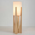 Japandi Wooden Floor Lamp-Lighting > Floor Lamps-casanuva-Origineel-23cm x 82cm / 9'' x 32"-Wit licht-casanuva