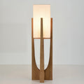 Japandi Wooden Floor Lamp-Lighting > Floor Lamps-casanuva-Walnut-23cm x 82cm / 9'' x 32"-Wit licht-casanuva