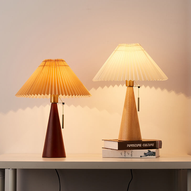 Japandi Wooden Table Lamp-Lighting > Table Lamps-casanuva-3 Kleuren (Warm/Neutraal/-Walnut-220V-240V-casanuva