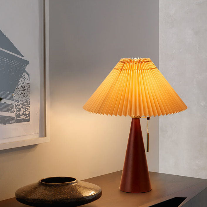 Japandi Wooden Table Lamp-Lighting > Table Lamps-casanuva-Warm Licht (3000K)-Walnut-220V-240V-casanuva