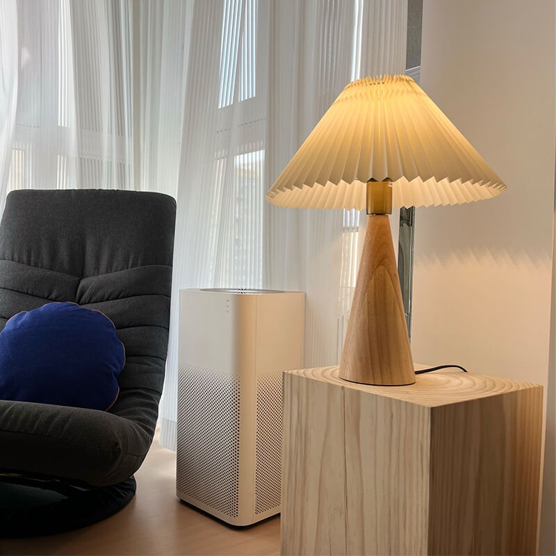Japandi Wooden Table Lamp-Lighting > Table Lamps-casanuva-Warm Licht (3000K)-Wood-220V-240V-casanuva