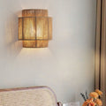 Japanese Rope Woven Curved Wall Sconce Lamp 1-Light for Living Room-Lighting > Wall Lights-casanuva-220V-240V-casanuva