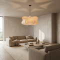 Japanese Silk Wabi Sabi Chandelier Light Fixture-Lighting > Chandeliers & Pendant Lights-casanuva-casanuva