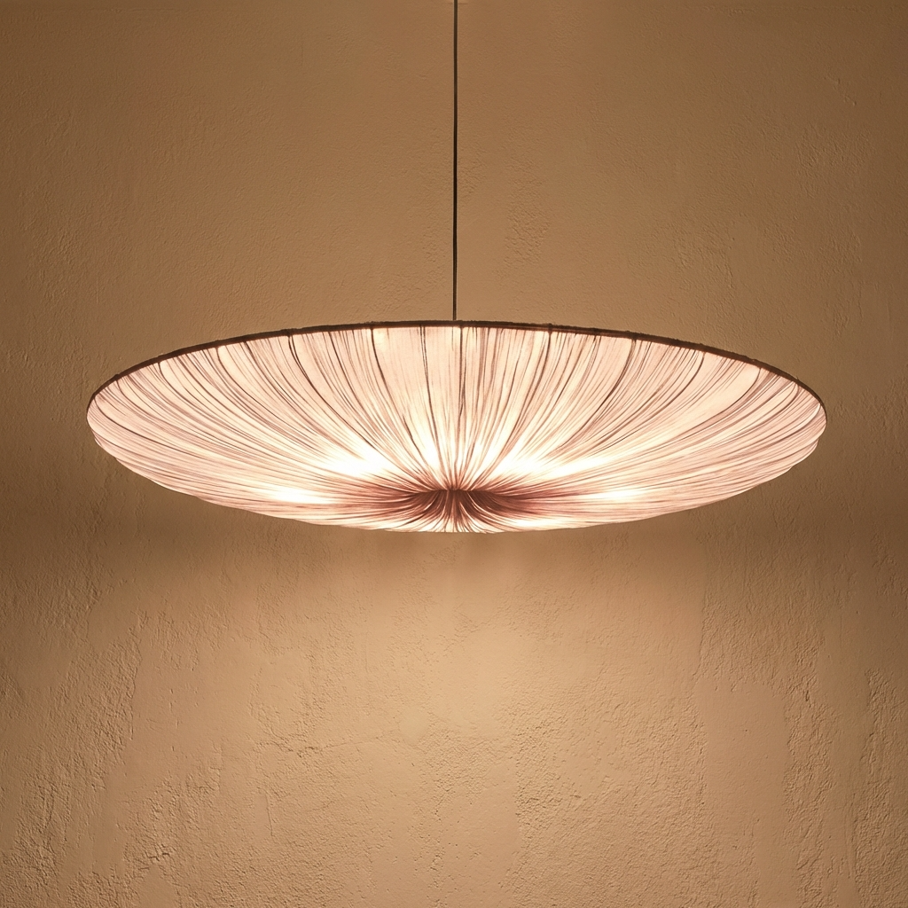 Japanese Wabi Sabi Cloth Pendant Light-Lighting > Pendant Lights-casanuva-casanuva