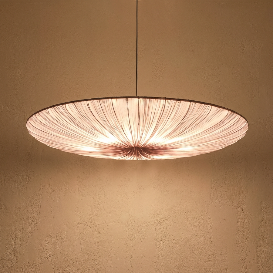 Japanese Wabi Sabi Cloth Pendant Light-Lighting > Pendant Lights-casanuva-casanuva