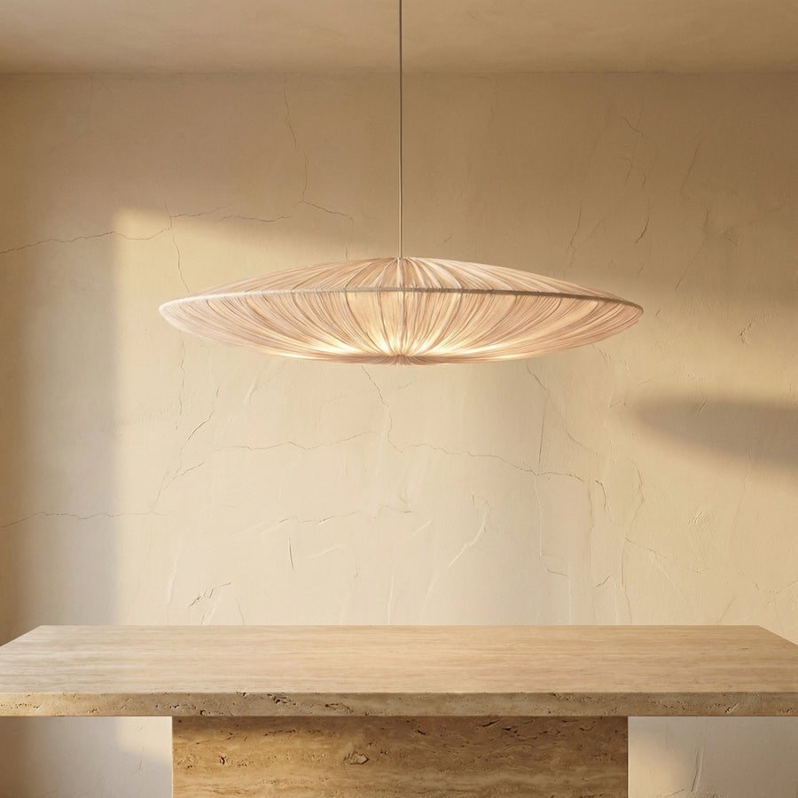 Japanese Wabi Sabi Cloth Pendant Light-Lighting > Pendant Lights-casanuva-casanuva
