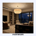 Japanese Wabi Sabi Natural Fabric Chandelier-Lighting > Chandeliers & Pendant Lights-casanuva-casanuva