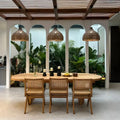 Japanese Wooden Woven Handmade Pendant Light-Lighting > Pendant Lights-casanuva-casanuva