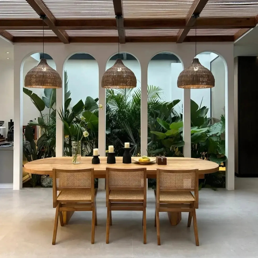 Japanese Wooden Woven Handmade Pendant Light-Lighting > Pendant Lights-casanuva-casanuva