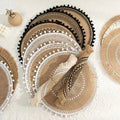 Jute Boho Anti Slip Placemat Set Rustic Design-Kitchen & Dining > Placemats-casanuva-casanuva