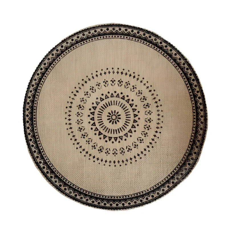 Jute Boho Anti Slip Placemat Set Rustic Design-Kitchen & Dining > Placemats-casanuva-B1-casanuva