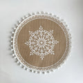 Jute Boho Anti Slip Placemat Set Rustic Design-Kitchen & Dining > Placemats-casanuva-D-casanuva