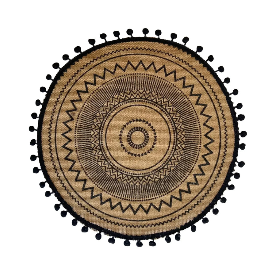 Jute Boho Anti Slip Placemat Set Rustic Design-Kitchen & Dining > Placemats-casanuva-F-casanuva