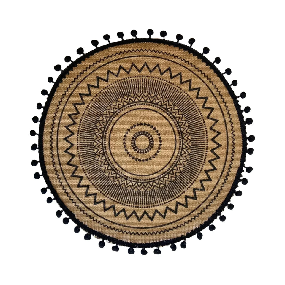 Jute Boho Anti Slip Placemat Set Rustic Design-Kitchen & Dining > Placemats-casanuva-F-casanuva