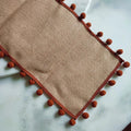 Jute Pom-Pom Table Runner Bohemian Style-Covers & Textiles > Table Runners-casanuva-casanuva