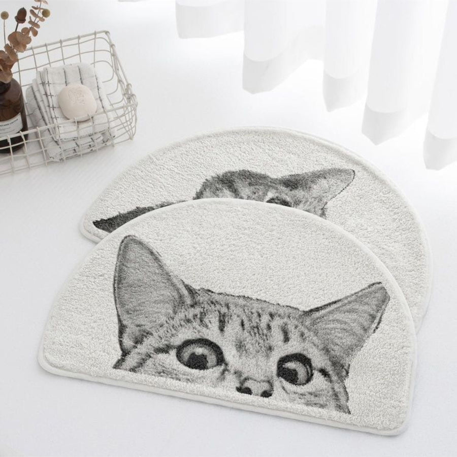 Kitty Cat Bath Mat-Bedding & Bath > Bath Mats-casanuva-casanuva