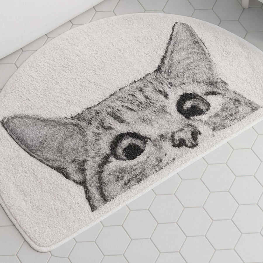 Kitty Cat Bath Mat-Bedding & Bath > Bath Mats-casanuva-casanuva
