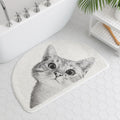 Kitty Cat Bath Mat-Bedding & Bath > Bath Mats-casanuva-Curious kitty-16"x23.5"-casanuva