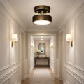LED Adjustable Ceiling Light-Lighting > Ceiling Lights-casanuva-Black with gold trim-D12cm*H10cm-Three-color Changing By S-casanuva
