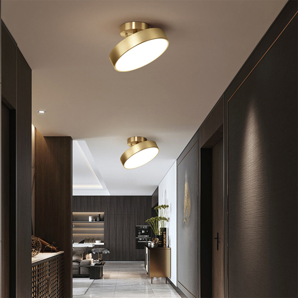 LED Adjustable Ceiling Light-Lighting > Ceiling Lights-casanuva-Gold-D20cm*H10cm-Three-color Changing By S-casanuva