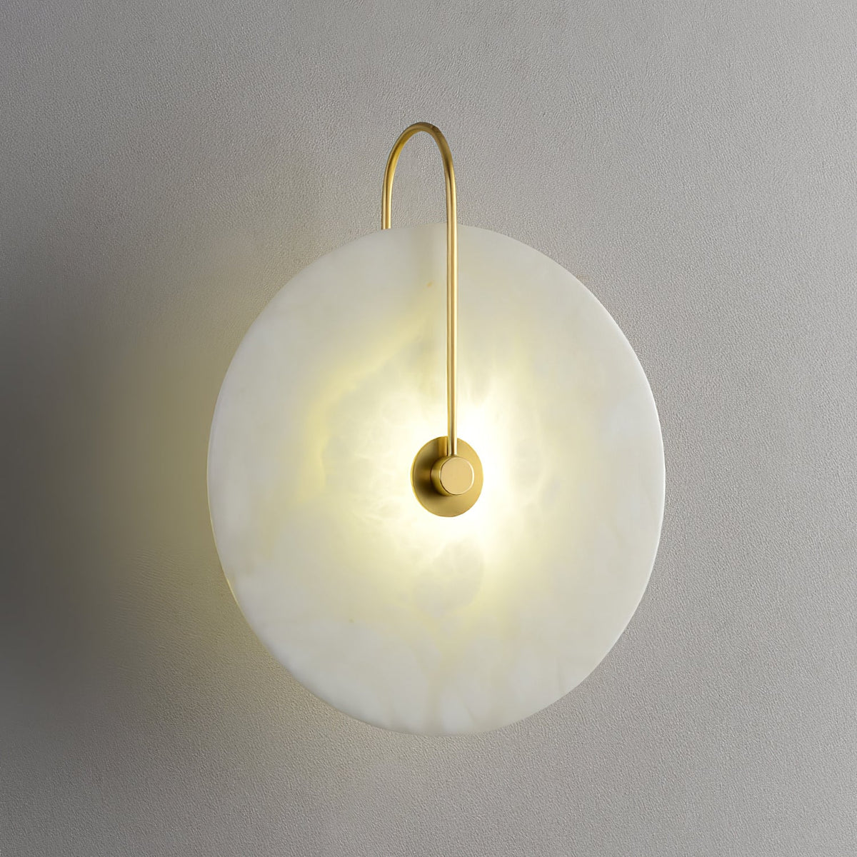 LED Alabaster Wall Lamp-Lighting > Wall Lights-casanuva-casanuva