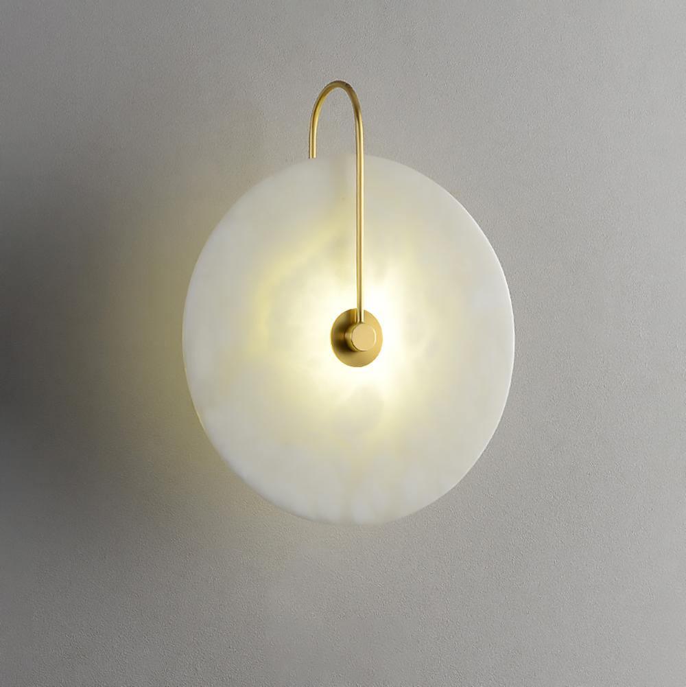 LED Alabaster Wall Lamp-Lighting > Wall Lights-casanuva-casanuva