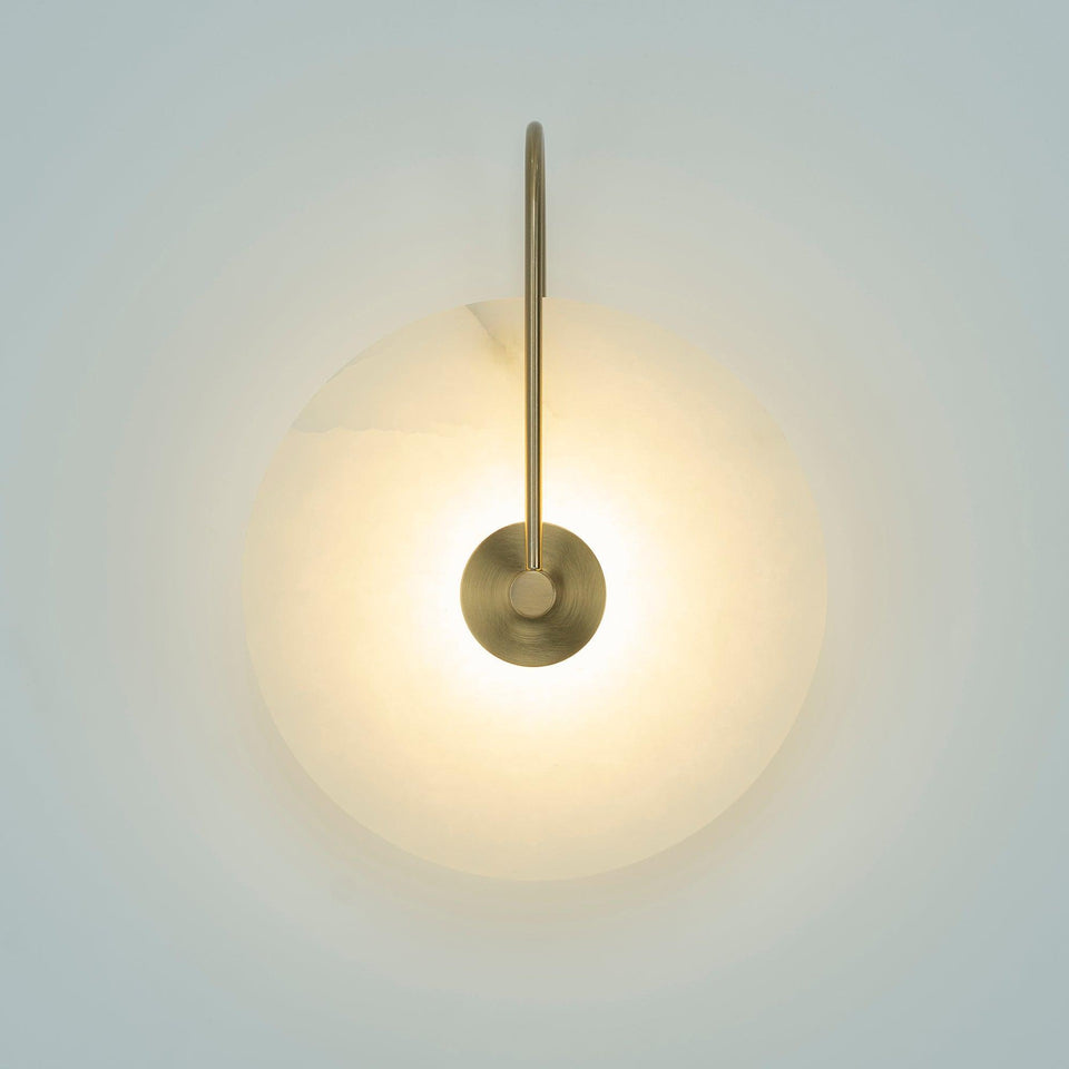 LED Alabaster Wall Lamp-Lighting > Wall Lights-casanuva-casanuva