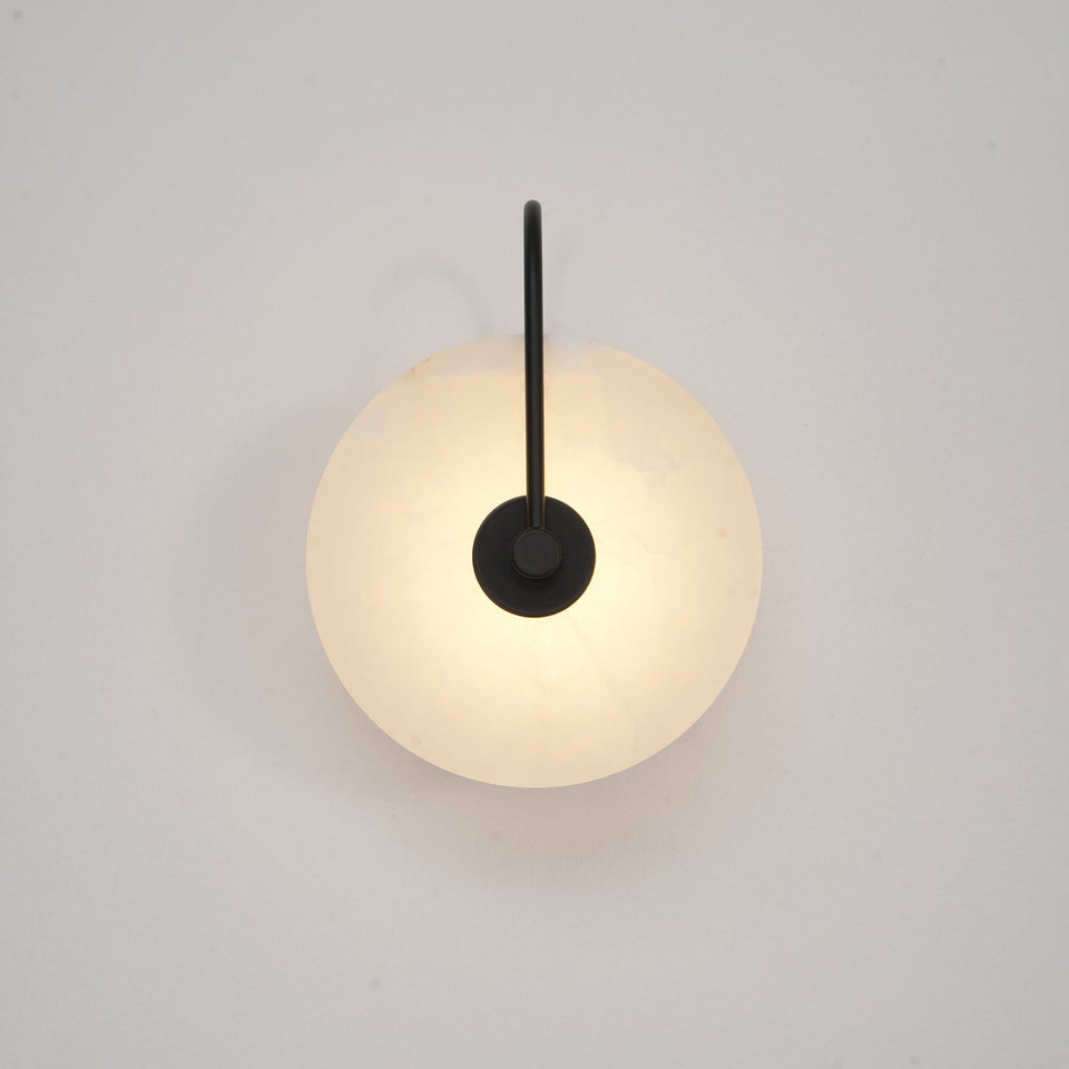 LED Alabaster Wall Lamp-Lighting > Wall Lights-casanuva-casanuva