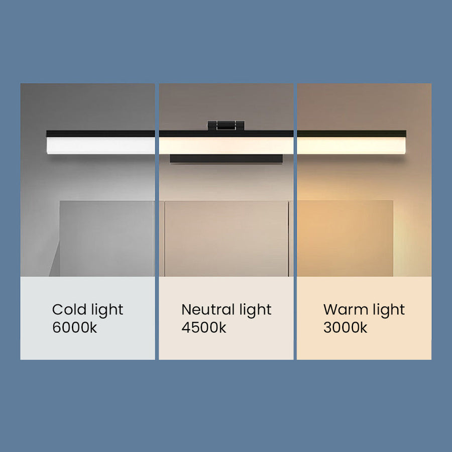 LED Black Bathroom Wall Mirror Light-Lighting > Wall Lights-casanuva-casanuva