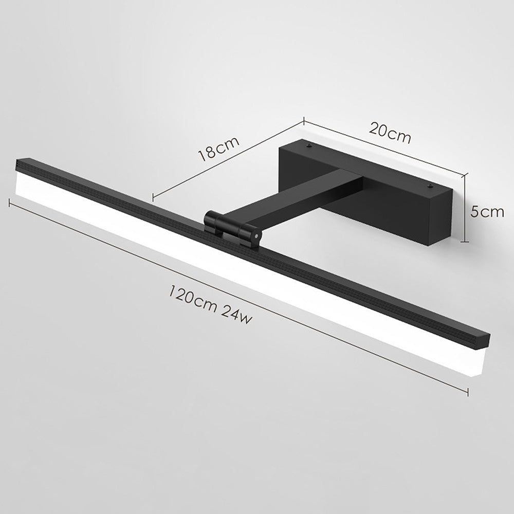 LED Black Bathroom Wall Mirror Light-Lighting > Wall Lights-casanuva-casanuva