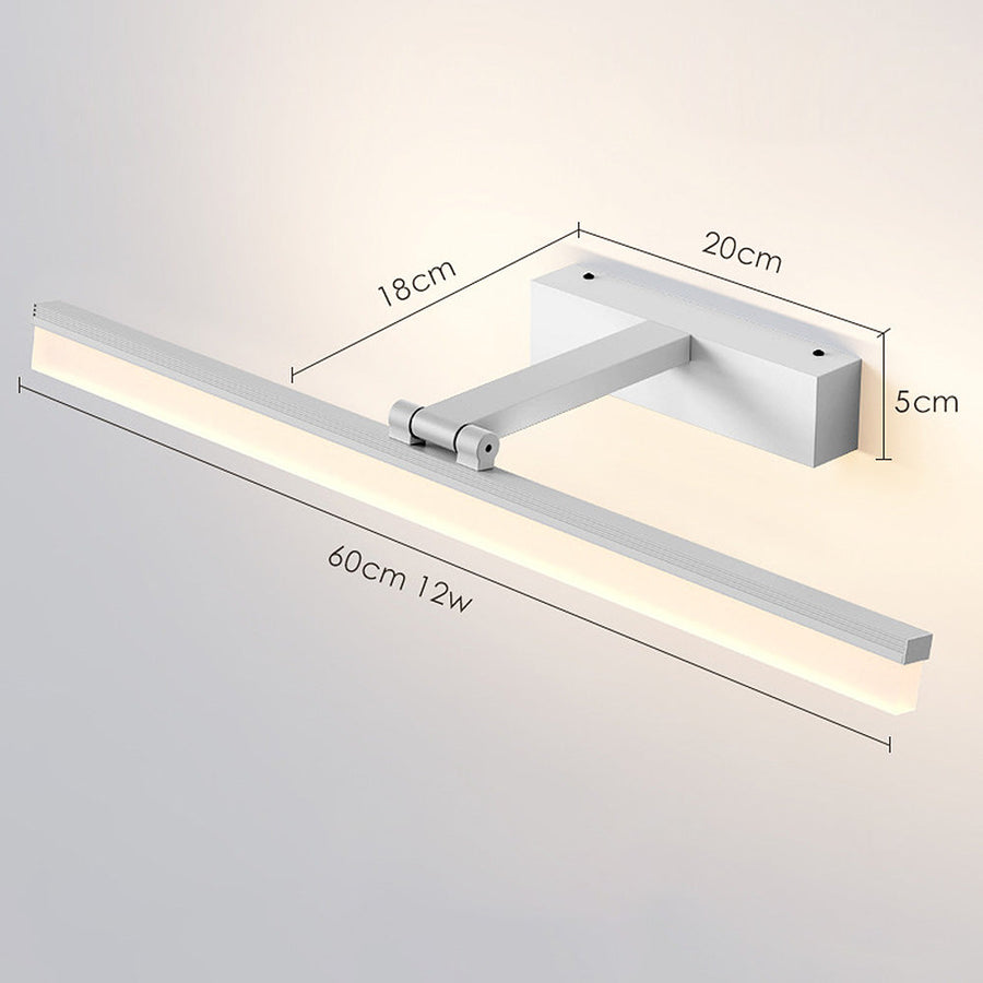 LED Black Bathroom Wall Mirror Light-Lighting > Wall Lights-casanuva-casanuva
