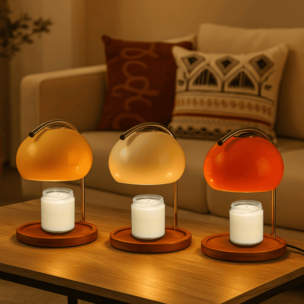 LED Candle Warmer with Glass Dome and Table Leg-Home Decor > Decorative Accessories-casanuva-casanuva