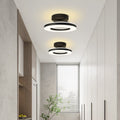 LED Ceiling Light Modern Iron Hallway Fixture-Lighting > Ceiling Lights-casanuva-Black-D20*H8CM-Warm Light-casanuva
