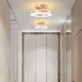 LED Ceiling Light Modern Iron Hallway Fixture-Lighting > Ceiling Lights-casanuva-Gold-D20*H8CM-Warm Light-casanuva