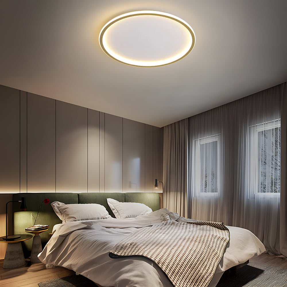 LED Ceiling Light Nordic Style Disc Design-Lighting > Ceiling Lights-casanuva-Gold-D60cm*H5cm-White Light-casanuva
