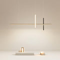 LED Chandelier Long Line Modern Minimalist Design-Lighting > Chandeliers & Pendant Lights-casanuva-31.50"-Warm Light (3000K)-Black-casanuva