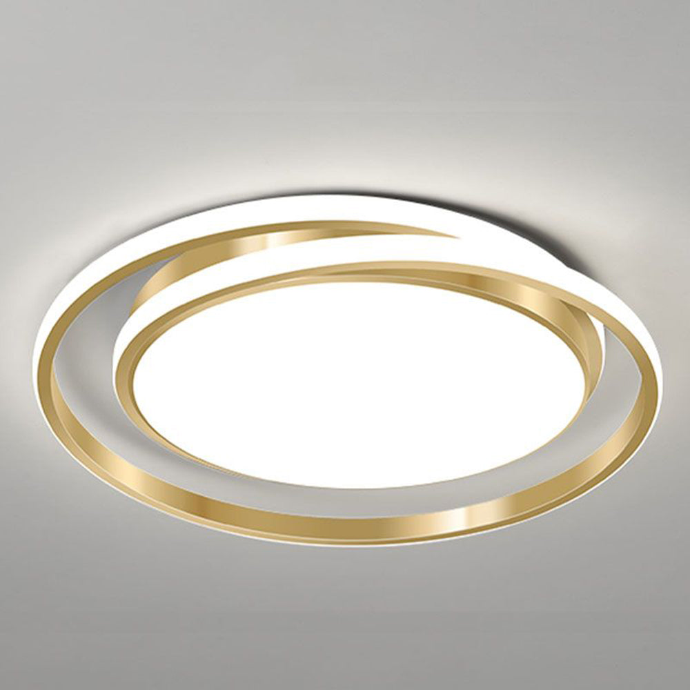 LED Circle Ceiling Light Minimalist Design-Lighting > Ceiling Lights-casanuva-Gold-D45CM*H5CM-White Light-casanuva