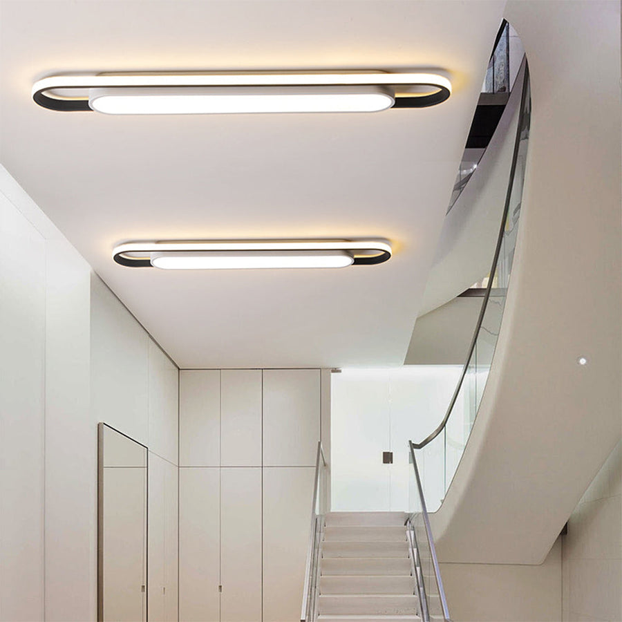 LED Corridor Ceiling Light-Lighting > Ceiling Lights-casanuva-Black-D40*W12*H5CM-Neutral Light-casanuva