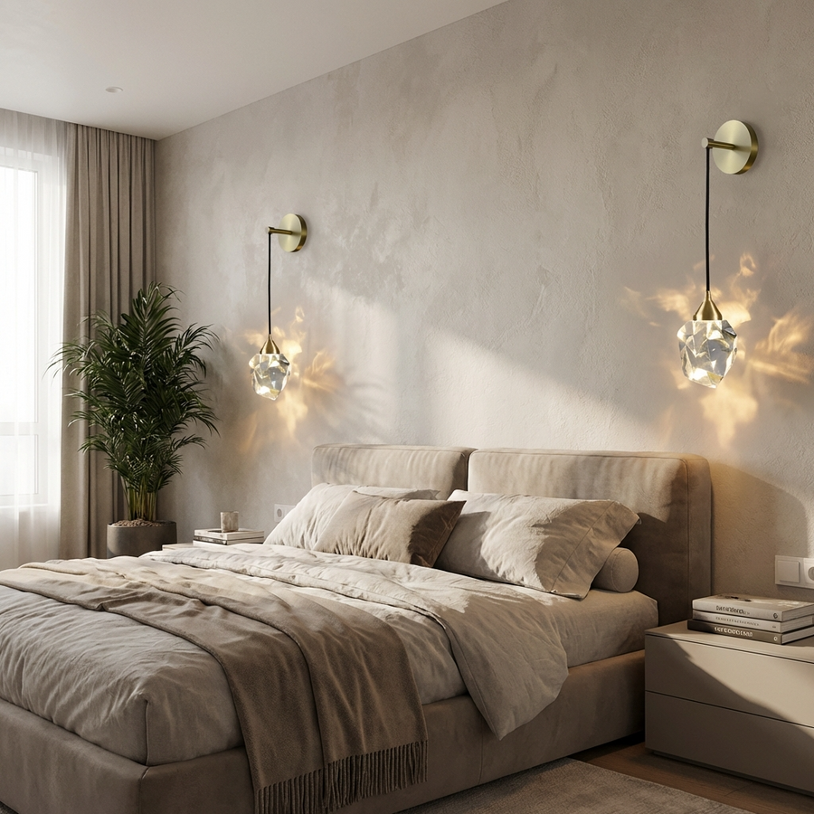 LED Crystal Wall Lamp Nordic Design-Lighting > Wall Lights-casanuva-casanuva